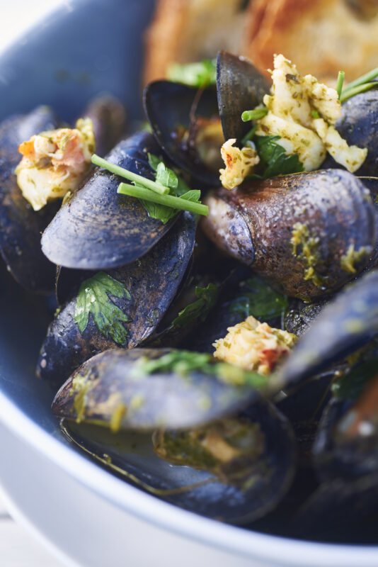 Freshly Cooked Mussels Free Stock Image